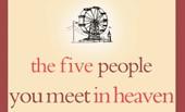 cover of the book "the five people you meet in heaven"