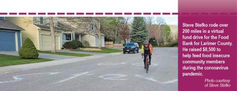 Steve Stefko riding his bike