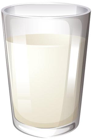 glass of milk illustration